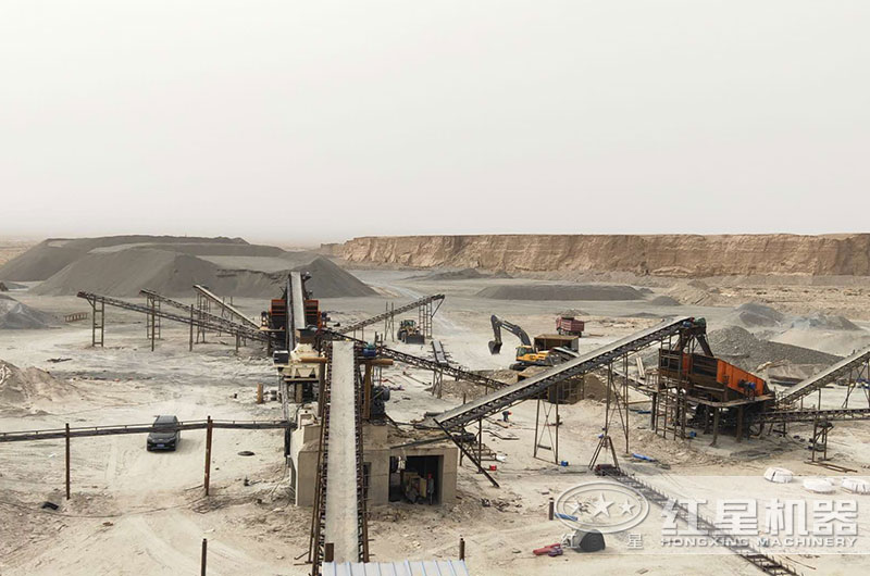 花岗岩制砂加工生产客户现场 花岗岩制砂加工生产客户现场