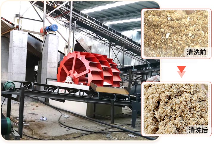 洗砂机工作现场 洗砂机工作现场