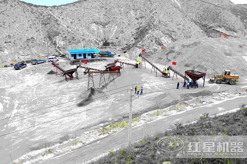 河南一砂石厂碎石加工客户现场实拍 河南一砂石厂碎石加工客户现场实拍