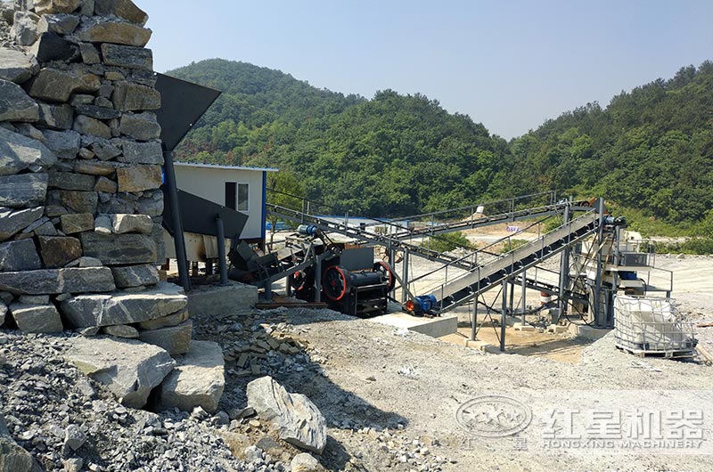 石子加工生产客户现场实拍 石子加工生产客户现场实拍