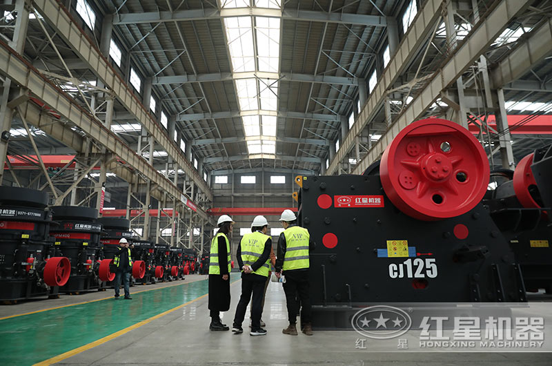 俄罗斯客户来厂参观CJ鄂破机 俄罗斯客户来厂参观CJ鄂破机