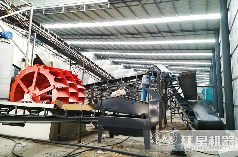 室内水洗沙生产现场 室内水洗沙生产现场