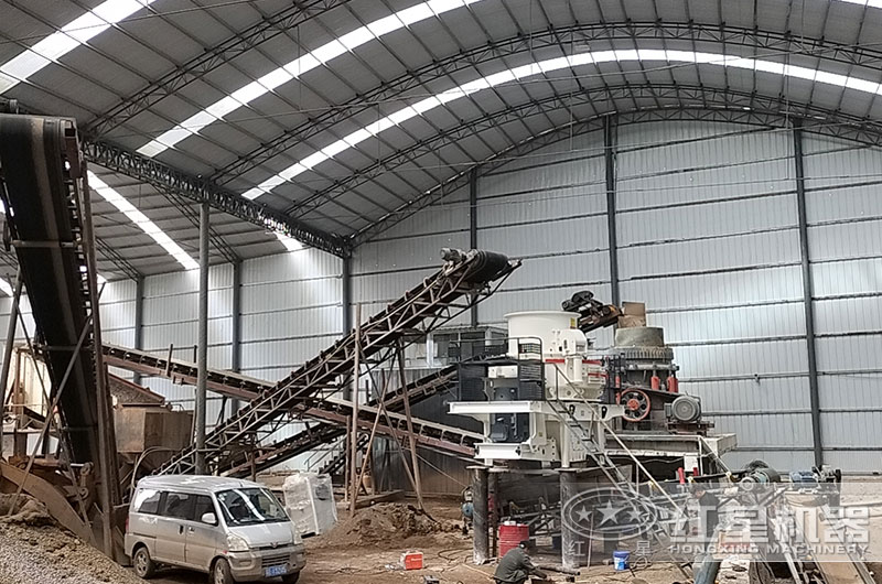 石子生产加工客户现场 石子生产加工客户现场