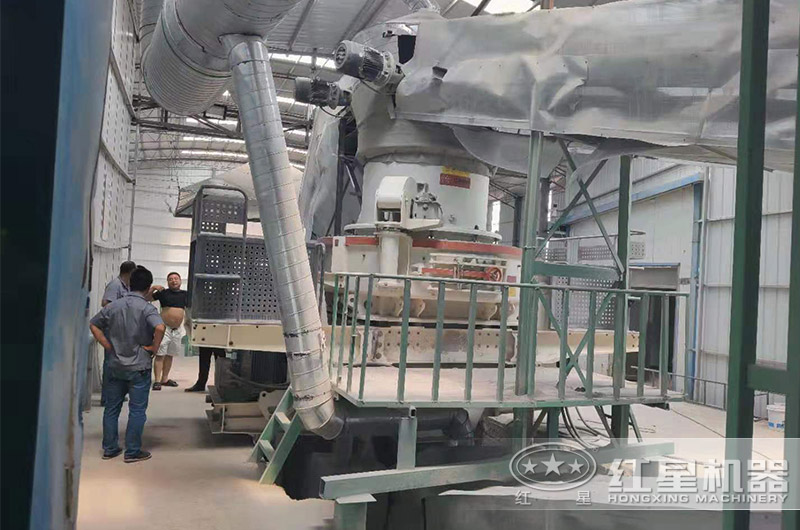环保型制砂机室内作业现场 环保型制砂机室内作业现场