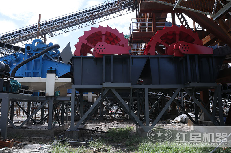 洗砂机联机作业现场 洗砂机联机作业现场