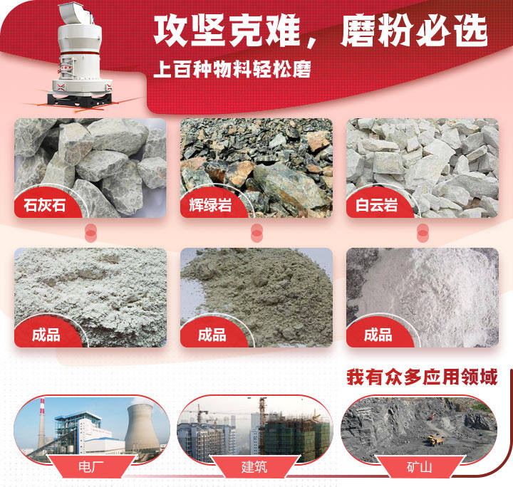 雷蒙磨粉机适用于多种矿石物料制粉处理 雷蒙磨粉机适用于多种矿石物料制粉处理