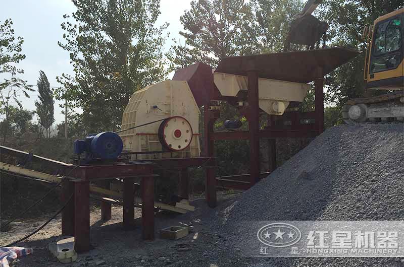 煤矸石制砂加工现场 煤矸石制砂加工现场