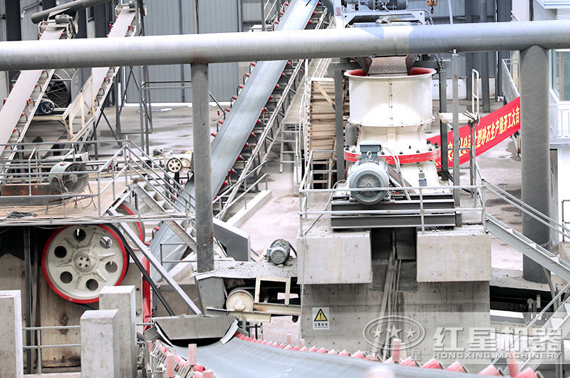 鄂破+圆锥破生产线现场 鄂破+圆锥破生产线现场