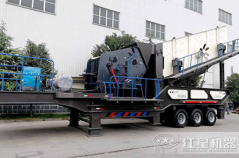 轮胎移动反击破碎机 轮胎移动反击破碎机