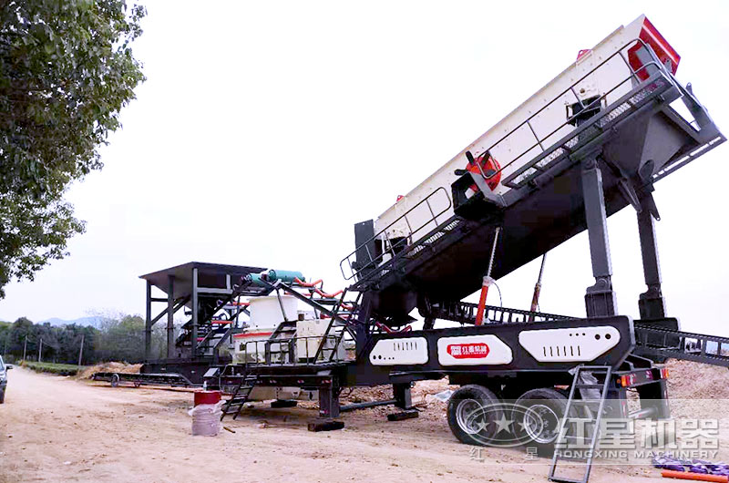 流动打砂一体机作业现场 流动打砂一体机作业现场